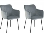 2-jų valgomojo kėdžių komplektas Loft24 Jolie, pilkas