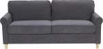 Beliani 3-asmens sofa velor pilka RONNEDE