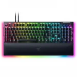 Razer BlackWidow V4 Pro klaviatūra žaidimams, Geltona Switch, USB, DE išdėstymas