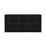 May Double dresser 6 drawers Black Black