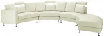 Beliani 7-vietė pusapvalė odinė modulinė sofa ROTUNDE sp