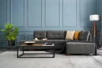 Kalune Design Kampinė sofa-lova Manama Corner Sofa Bed Right - Anthracite