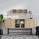 TV staliukas Kalune Design Konsolė Odette - Sapphire Oak