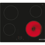 Kaitlentė Bosch Hob | PKE61RBA2E | Electric | Number of burners/cooking zones 4 | Touch | Timer | Juodas