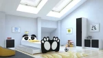 Vaikiška lova Adrk Furniture Bear, 80x160 cm, balta/juoda