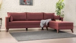 Kalune Design Kampinė sofa Bella Corner Sofa Right 1 - Claret Raudona