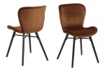 2-jų kėdžių komplektas Batilda, rudas