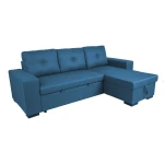 Kampinė sofa Home4you Carita, mėlyna