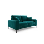 Dvivietė sofa Velvet Larnite, 172x102x90 cm, žalia