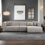 Kampinė sofa Beyza Right - Light Grey