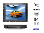Automagnetola Monitoriaus atviras rėmelis LCD 15cali cali LED VGA HDMI DVI 12V 230V... (NVOX OP1500VH)