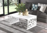 Kavos staliukas ADRK Furniture Semara 100x60cm, baltas