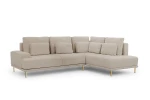 Dešininė kampinė sofa Bogart Nicole, ruda