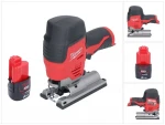 Akumuliatorinis siaurapjūklis Milwaukee M12 JS-201 12 V + 1x baterija 2,0 Ah - be įkroviklio