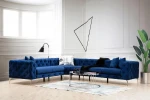 Hanah Home Kampinė sofa Como Right - Navy Mėlyna