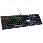 Klaviatūra Ducky Ducky One 2 su pašvietimu PBT Klaviatūra žaidimams, MX-Speed-Sidabrinis, RGB LED - juodas (US)