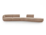 Modulinė sofa Micadoni Miley, ruda