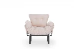 Išskleidžaiamas fotelis Kalune Design Nitta Single, rudas