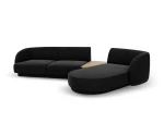 Modulinė sofa Micadoni Miley, juoda