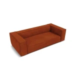 Trivietė sofa Agawa, 227x100x68 cm, raudona