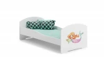 Lova ADRK Furniture Pepe Mermaid with a Star, 140x70 cm, balta