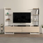 TV staliukas Kalune Design Televizoriaus stovas Ava - Baltas, Oak