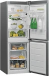 WHIRLPOOL Šaldytuvas W5 711E OX 1, F energijos klasė, 176,3 cm, 308 L, Mažiau šalčio, Inox