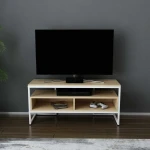 TV staliukas Kalune Design TV stalas Merrion - Baltas, Oak