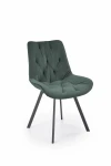 2-ių kėdžių komplektas K519, žalias/juodas