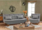 Sofa Hanah Home Sofos ir lovos komplektas Santo - Pilkas