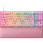 Razer | Optical Klaviatūra žaidimams | Huntsman V2 Tenkeyless | Klaviatūra žaidimams | su laidu | RGB LED pašvietimas | US | Quartz | Linear Raudona Switch