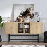 TV staliukas Kalune Design Konsolė Flory - Sapphire Oak