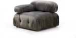 Hanah Home 1 sėdynės sofa Bubble L1 - Pilkas