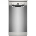 Bosch | Indaplovė | SPS2HMI58E | Free standing | Plotis 45 cm | Number of place settings 10 | Number of programs 6 | Energy efficiency class E | Ekranas | AquaStop function | Sidabrinis inox