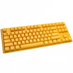 Ducky One 3 Geltona TKL klaviatūra žaidimams, RGB LED – MX–Silent–Raudona – DE išdėstymas