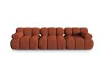 Modulinė sofa Micadoni Bellis, 282x94x64 cm, oranžinė