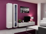 Cama Living room cabinet set VIGO 3 baltas gloss