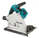 Makita DSP601ZJU Akumuliatorinis diskinis pjūklas, 56 mm, 165x20 mm, 2X18V, pjovimas kampu nuo -1° iki +48°, Bluetooth!!! lagaminas