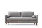 Trivietė sofa Kalune Design Rome, šviesiai pilka