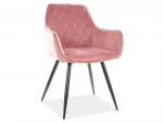 2-jų kėdžių komplektas Signal Meble Linea, rožinis