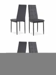 4-ių valgomojo kėdžių komplektas Loft24 Becca, pilkas