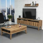 TV staliukas Kalune Design Svetainės baldų rinkinys Best - Walnut