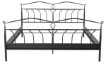 Metalinė lova Actona Line 180x200 cm, juoda