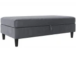 Pufas Loft24 Ottoman, pilkas