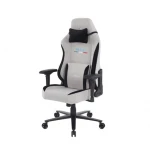 Onex STC Elegant XL serijos žaidimų kėdė - kreminės (Ivory) spalvos, su trumpo plauko lininiu audiniu, Dydis: XL