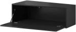 Cama Living room cabinet set VIGO SLANT 3 juodas/juodas gloss