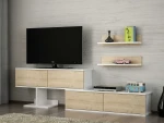 TV staliukas Kalune Design Televizijos vienetas Maximus - Baltas, Sapphire