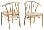 2-jų kėdžių komplektas Cassandra, rudas