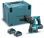 Makita HR002GM202 Perforatorius XGT, 2,9 J, 28mm; 4,1kg, bešepetėlinis variklis, greitojo keitimo griebtuvas, 2X4,0Ah, greitasis kroviklis; AFT; AWS su AWS lustu); AVT; Soft no load; XPT; MAKPAC lagaminas