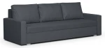 Trivietė sofa Mondo, tamsiai pilka